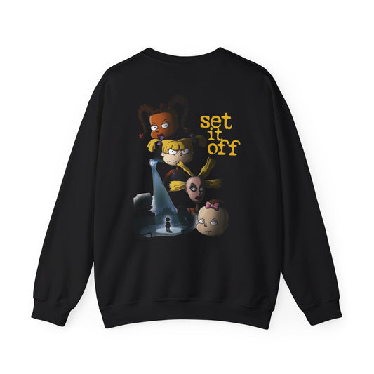 Set It Off "Girls of Rugrats" Graphic Sweatshirt — Retro Cartoon Crewneck