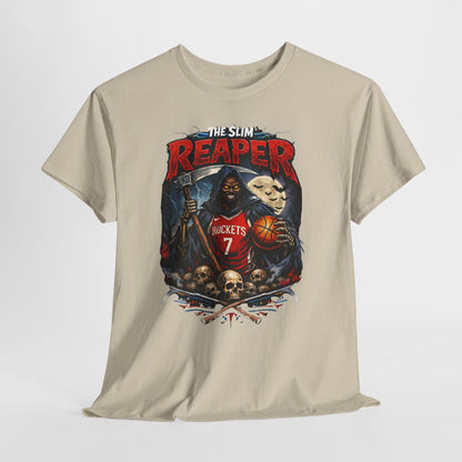Grim Reaper Basketball Tee — "The Slim Reaper" Graphic T-Shirt