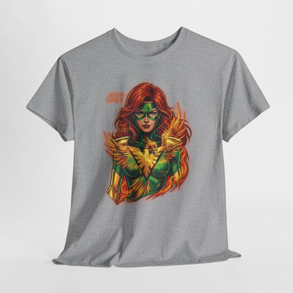 T-Shirt — Fiery Phoenix Superhero Graphic Tee (Jean Grey Inspired)