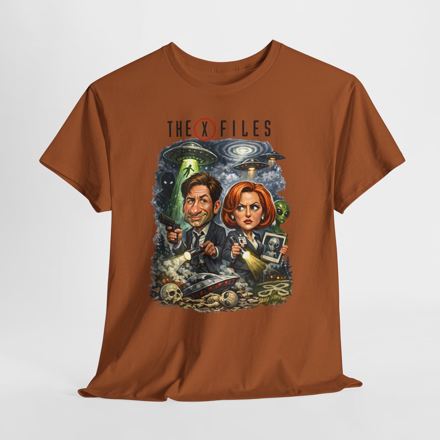 Sci‑Fi Detective Tee — The X Files Artwork Graphic T‑Shirt