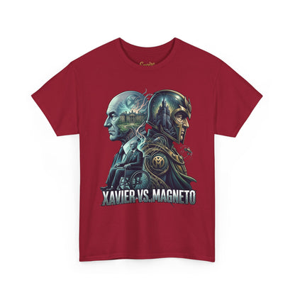 Xavier vs Magneto Graphic Tee — Retro Comic Mutant Showdown T-Shirt
