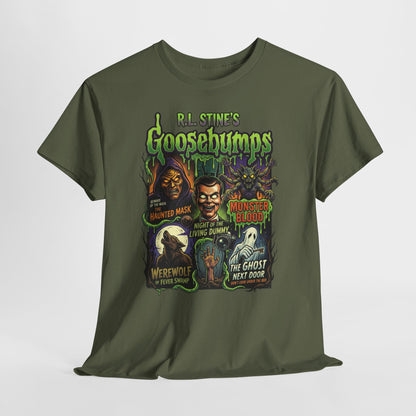 Goosebumps Retro Horror T-Shirt — Classic 90s Kids Spooky Monsters Tee
