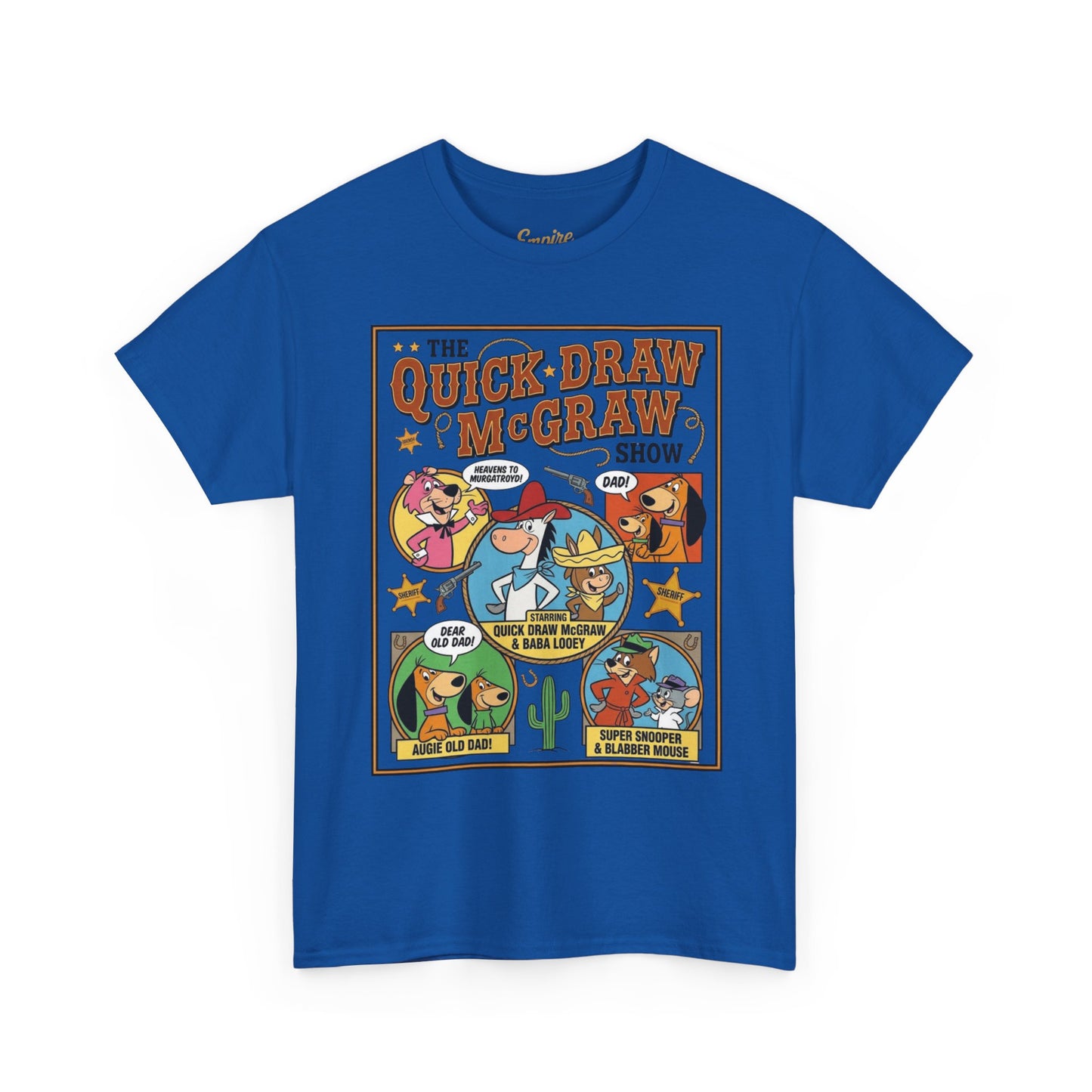 Quick Draw McGraw Retro Cartoon T‑Shirt