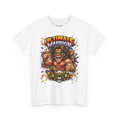 Ultimate Warrior Graphic Tee — Retro Wrestling Mascot T-Shirt