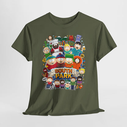 South Park Characters Graphic Tee — Cartoon TV Show Fan T-Shirt