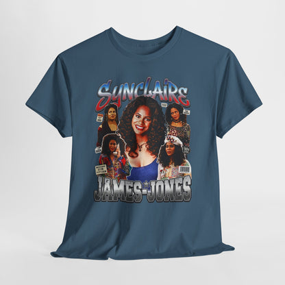 Retro Living Single Collage Tee — 'Sinclaire James-Jones' Graphic T-Shirt