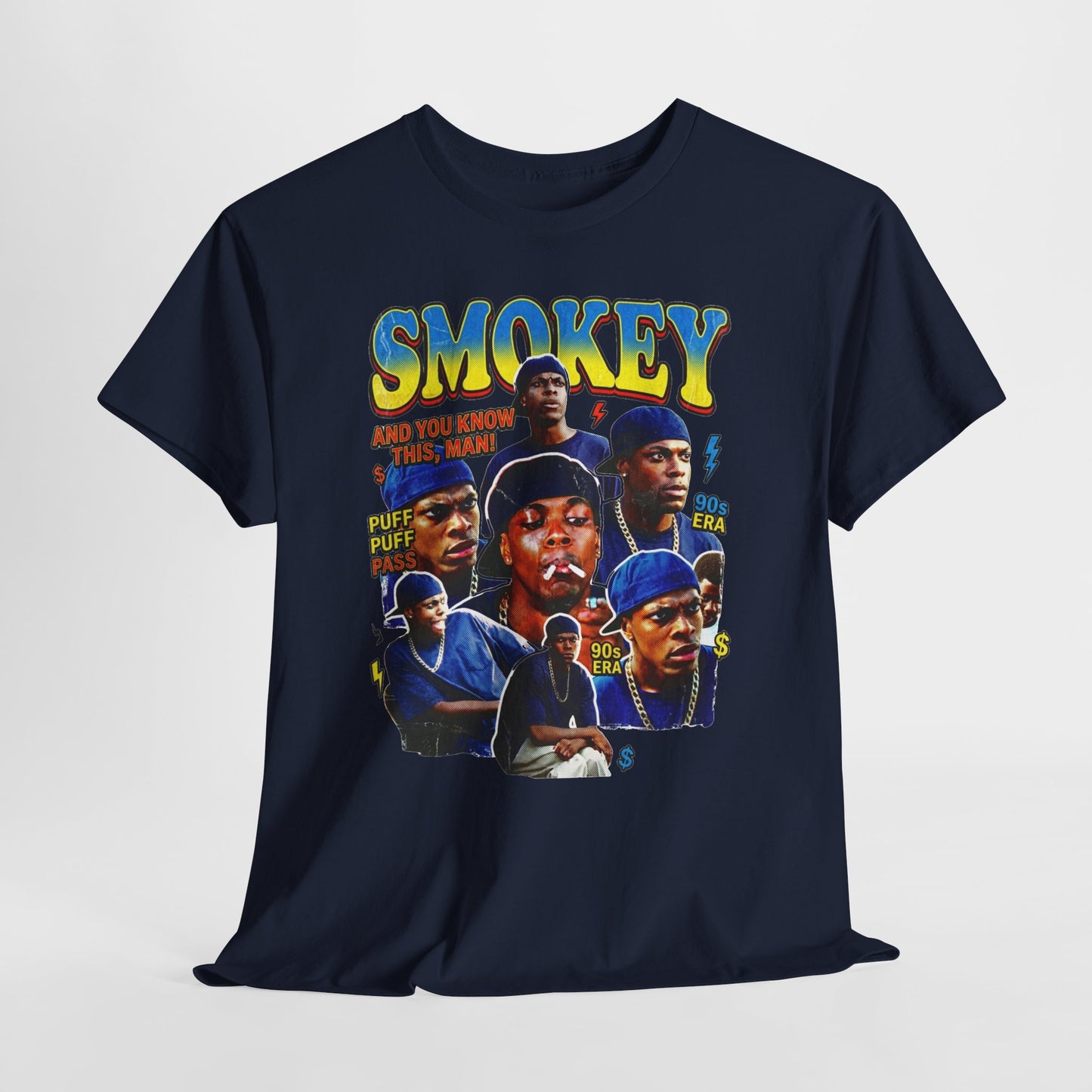 Smokey Collage T-Shirt — Retro Movie Tribute Tee