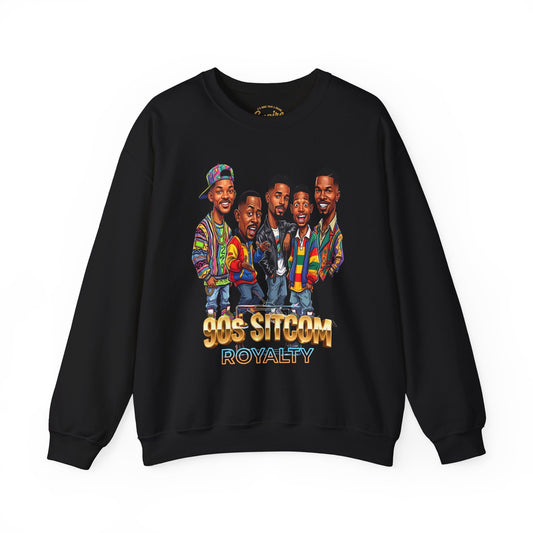 90s Sitcom Crewneck Sweatshirt - '90s Sitcom Royalty' Graphic Sweatshirt