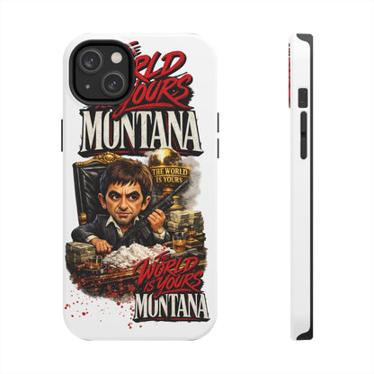 Tony Montana "The World Is Yours" Vintage Caricature Tough Phone Case