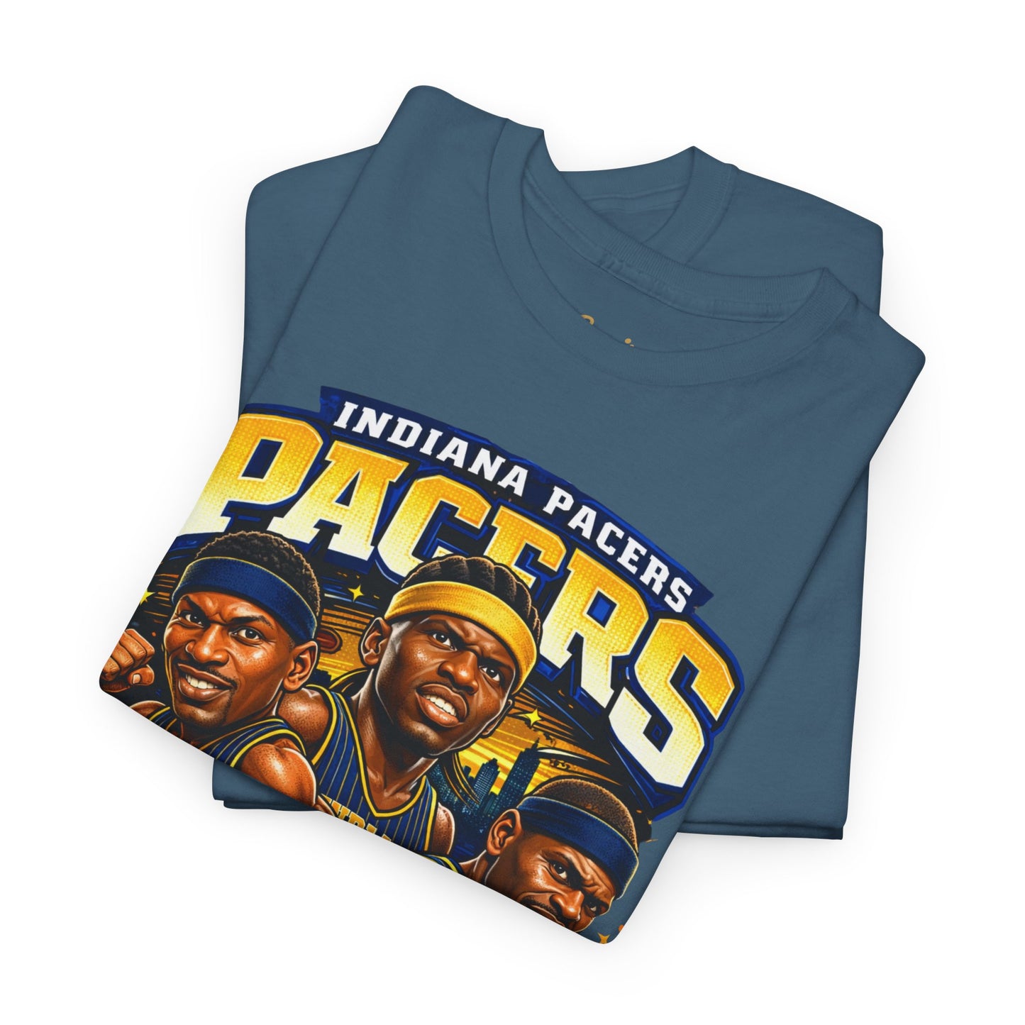 Indiana Pacers Vintage Players Graphic Tee — "Pacers" O'Neal & Jackson Tribute