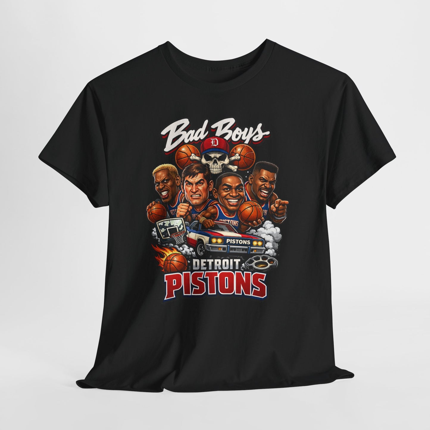 Detroit Pistons "Bad Boys" T-Shirt — Vintage Basketball Team Tee
