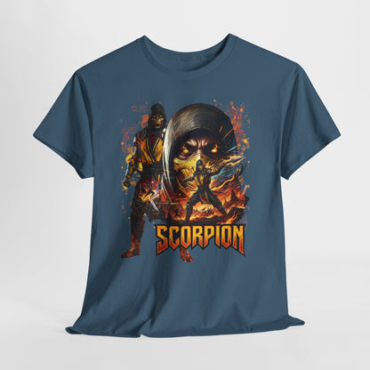 Scorpion Video Game Tee - Retro Fighter Graphic Shirt