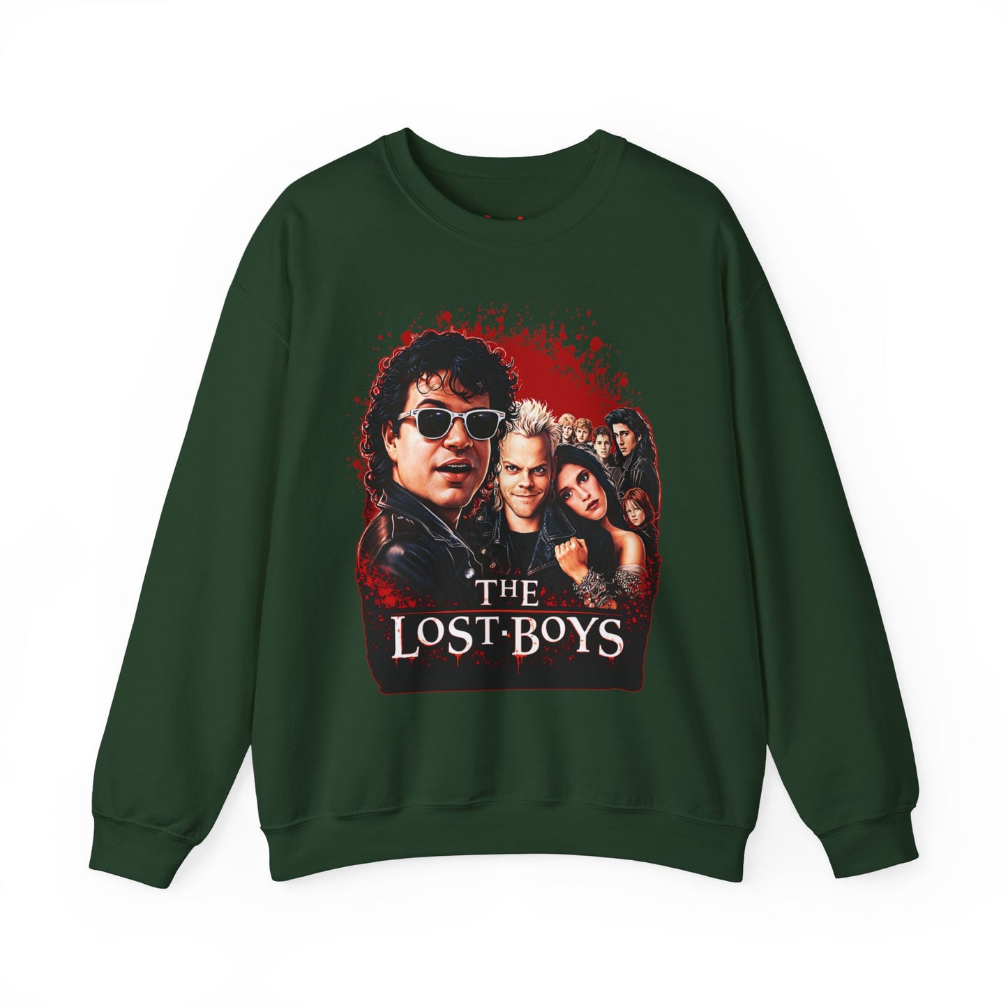Lost Boys Crewneck Sweatshirt — Vintage Horror Movie Graphic (Welcome to Santa Carla)