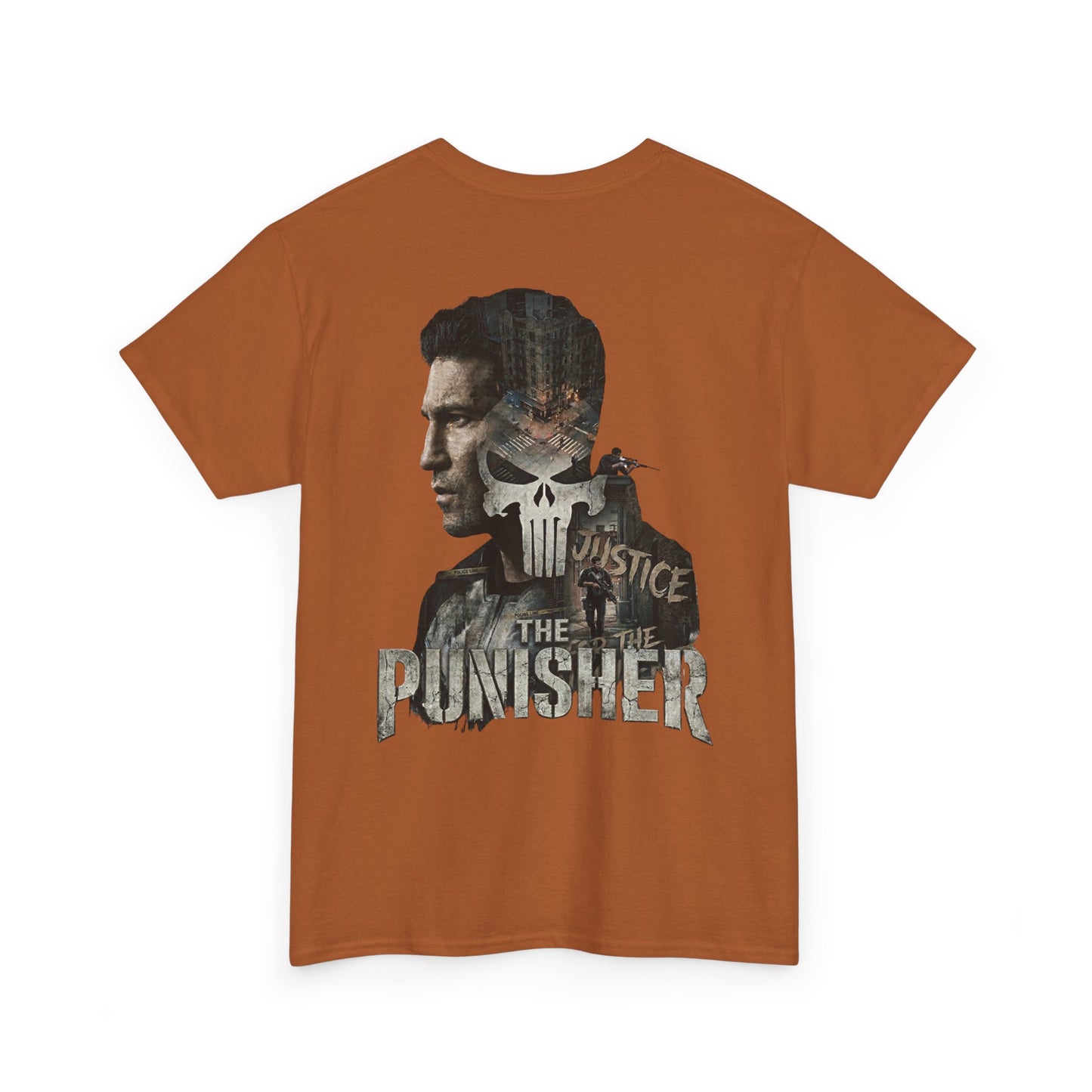 Punisher Graphic Tee — Skull Logo Front & The Punisher Portrait Back