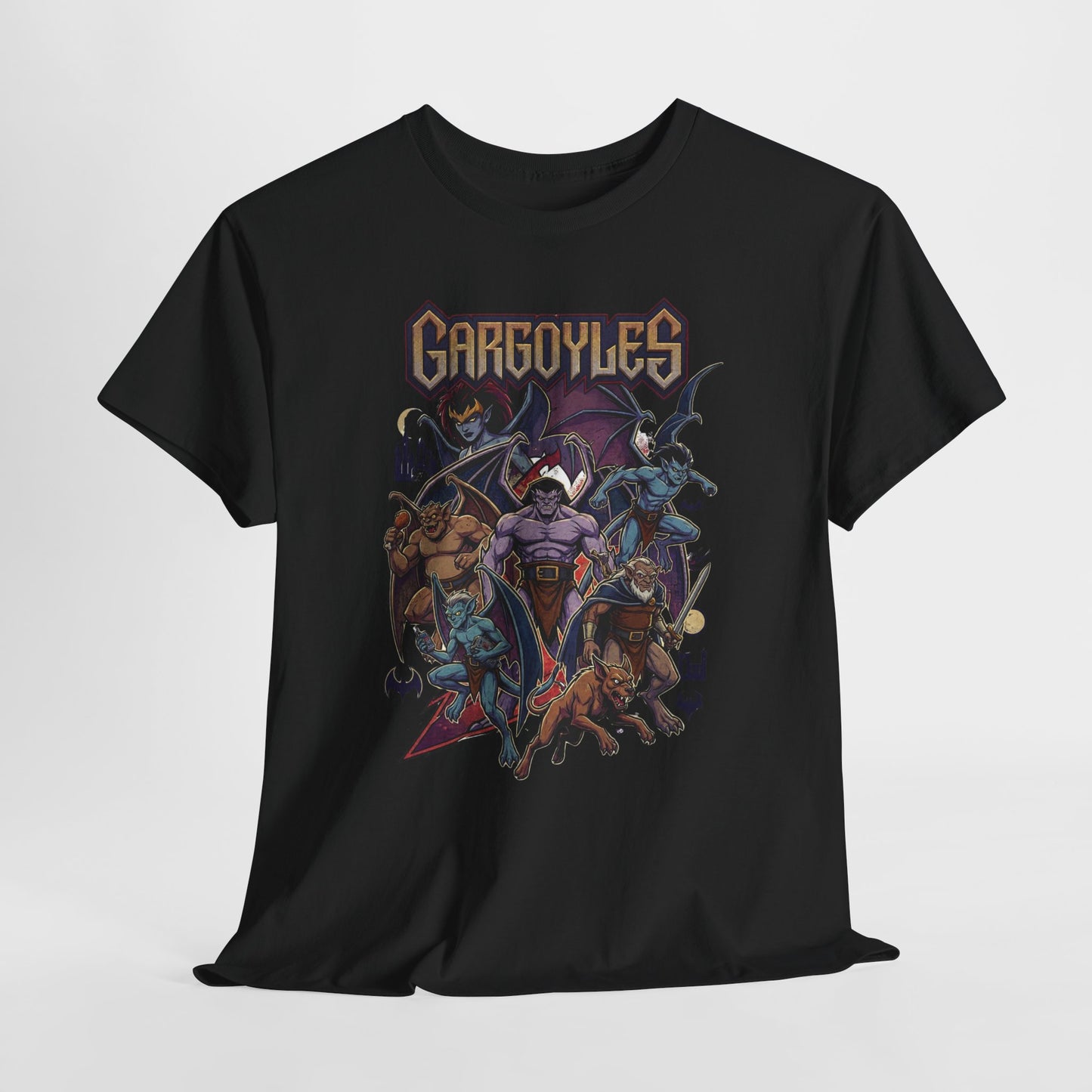Gargoyles Graphic Tee — Retro Animated Monsters Shirt
