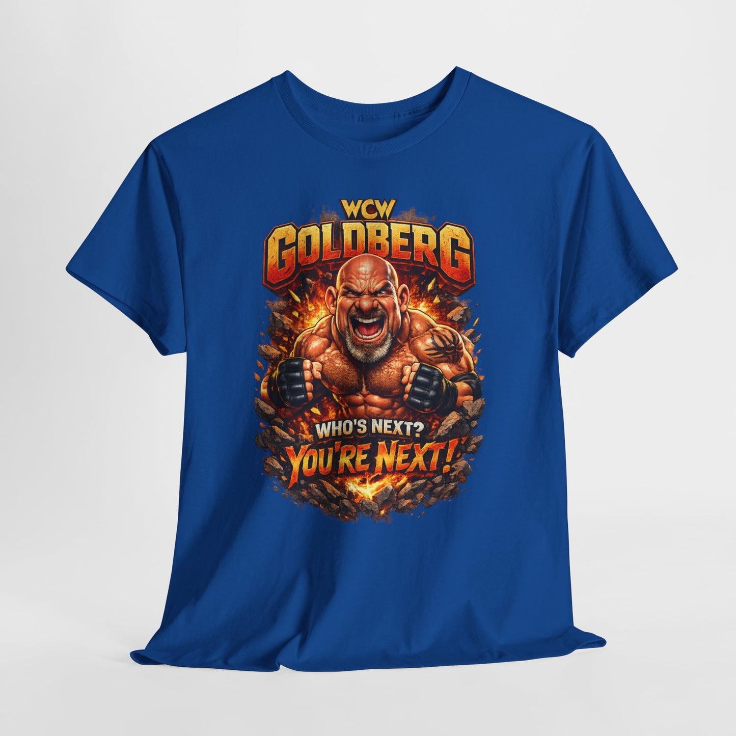WCW Goldberg 'Who's Next? You're Next!' T-Shirt – Retro Wrestling Fan Tee