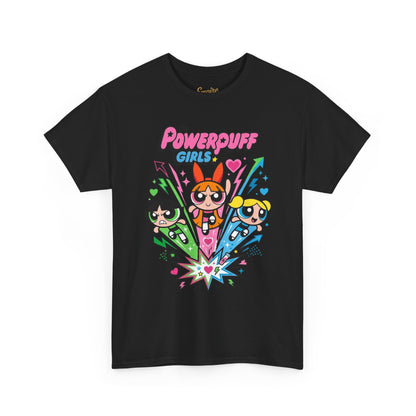 Powerpuff Girls Graphic Tee — Retro Cartoon Team Shirt
