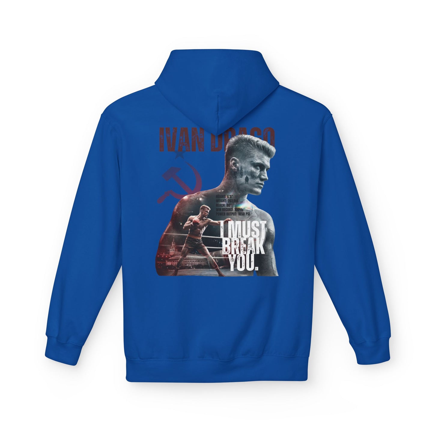 Ivan Drago 'I Must Break You' T-Shirt - Retro Rocky Boxing Graphic Hoodie