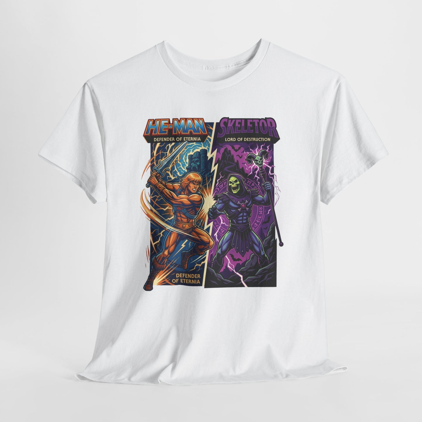 He-Man vs. Skeletor Comic Art T-Shirt