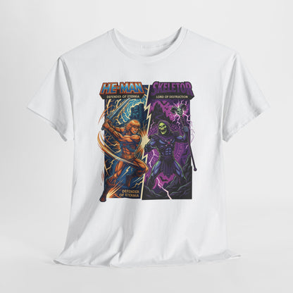 He-Man vs. Skeletor Comic Art T-Shirt