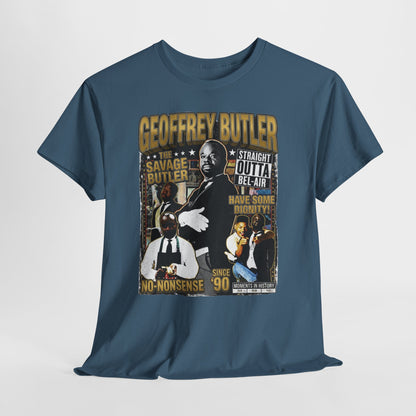 Geoffrey Butler Graphic Tee — "Savage Butler" Vintage Sitcom Tribute T-Shirt