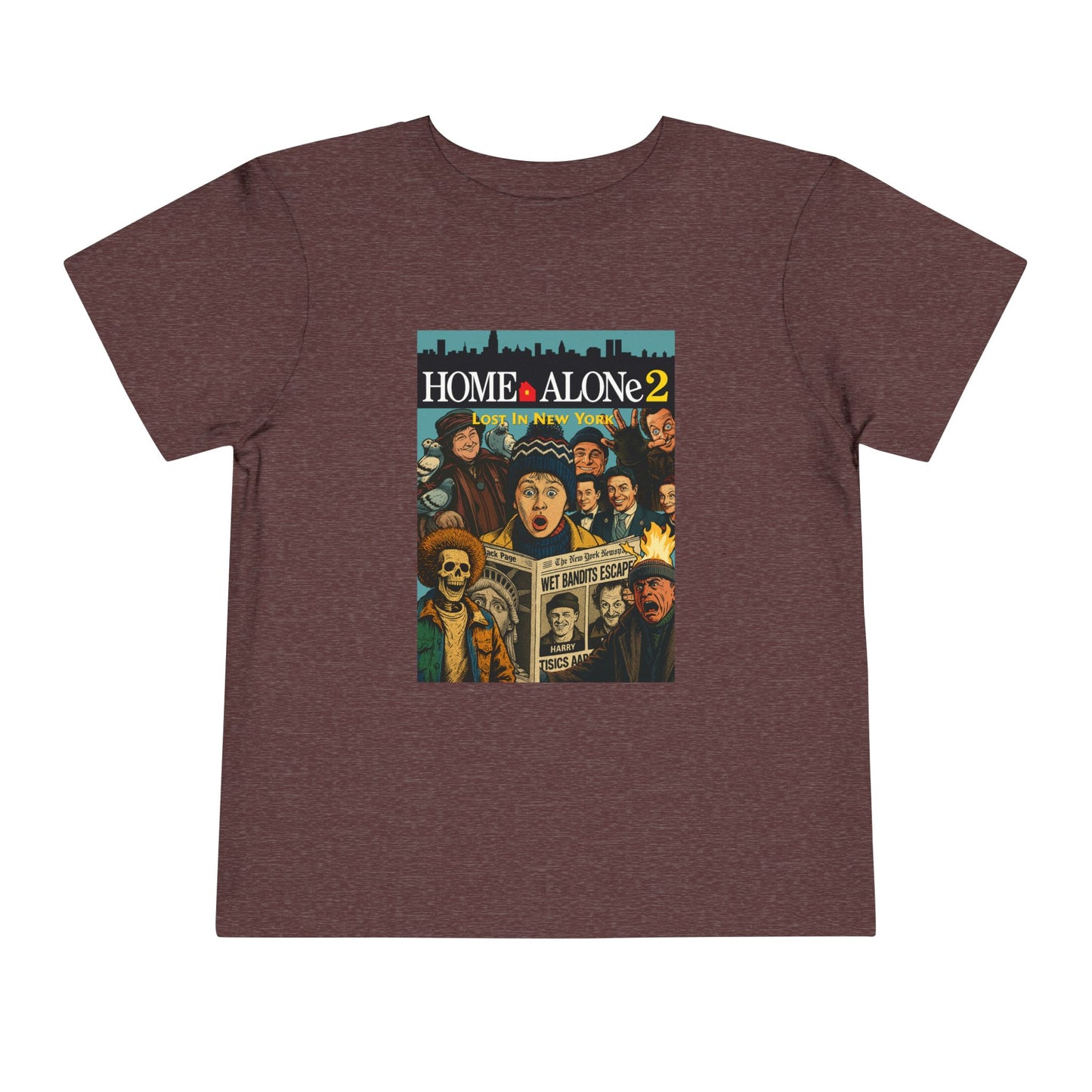 Home Alone 2 Toddler Tee - Fun Kid's Shirt for Movie Fans, Birthday Gift, Playtime, Family Movie Night, Holiday Apparel