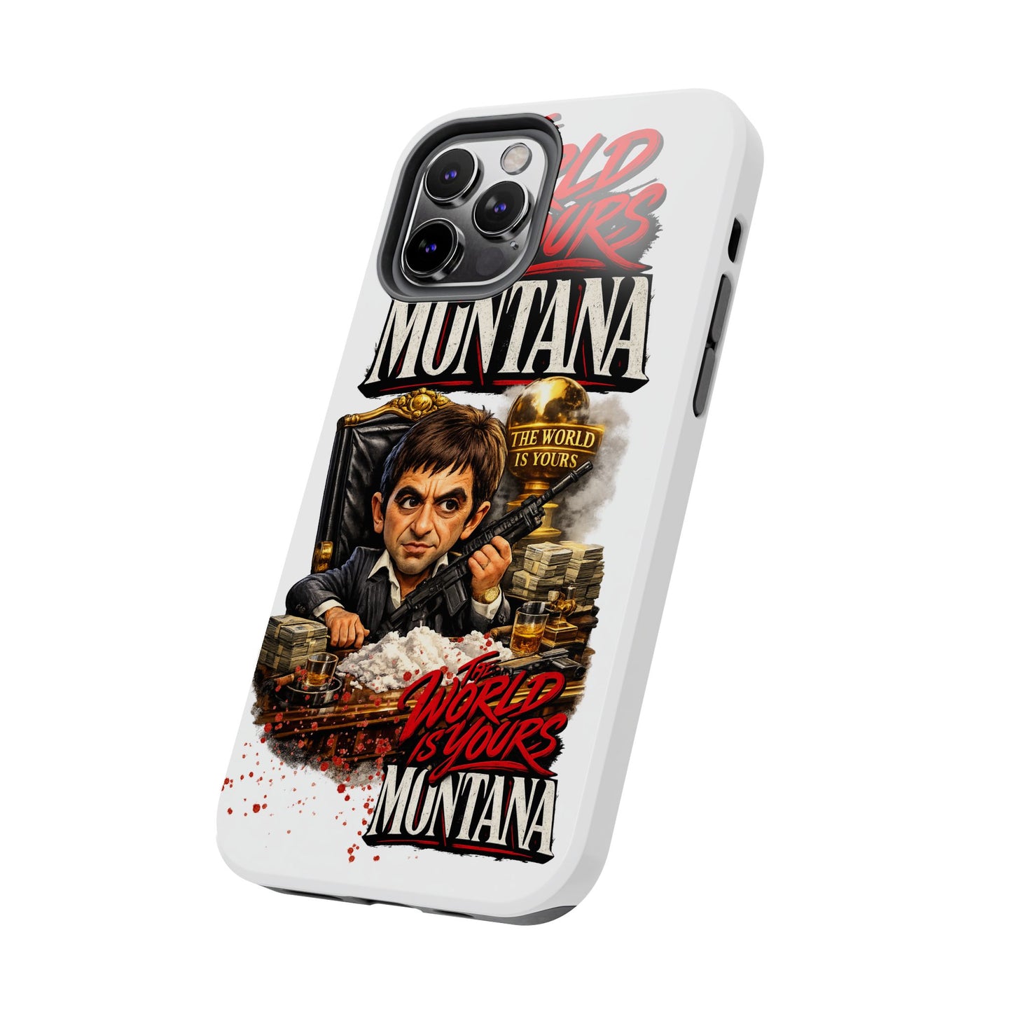 Tony Montana "The World Is Yours" Vintage Caricature Tough Phone Case