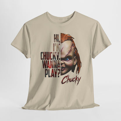 Chucky "Hi, I’m Chucky. Wanna Play?" Graphic Tee