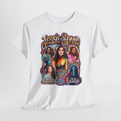 Retro Collage Graphic Tee — Jessie Spano Vintage TV Quote Shirt