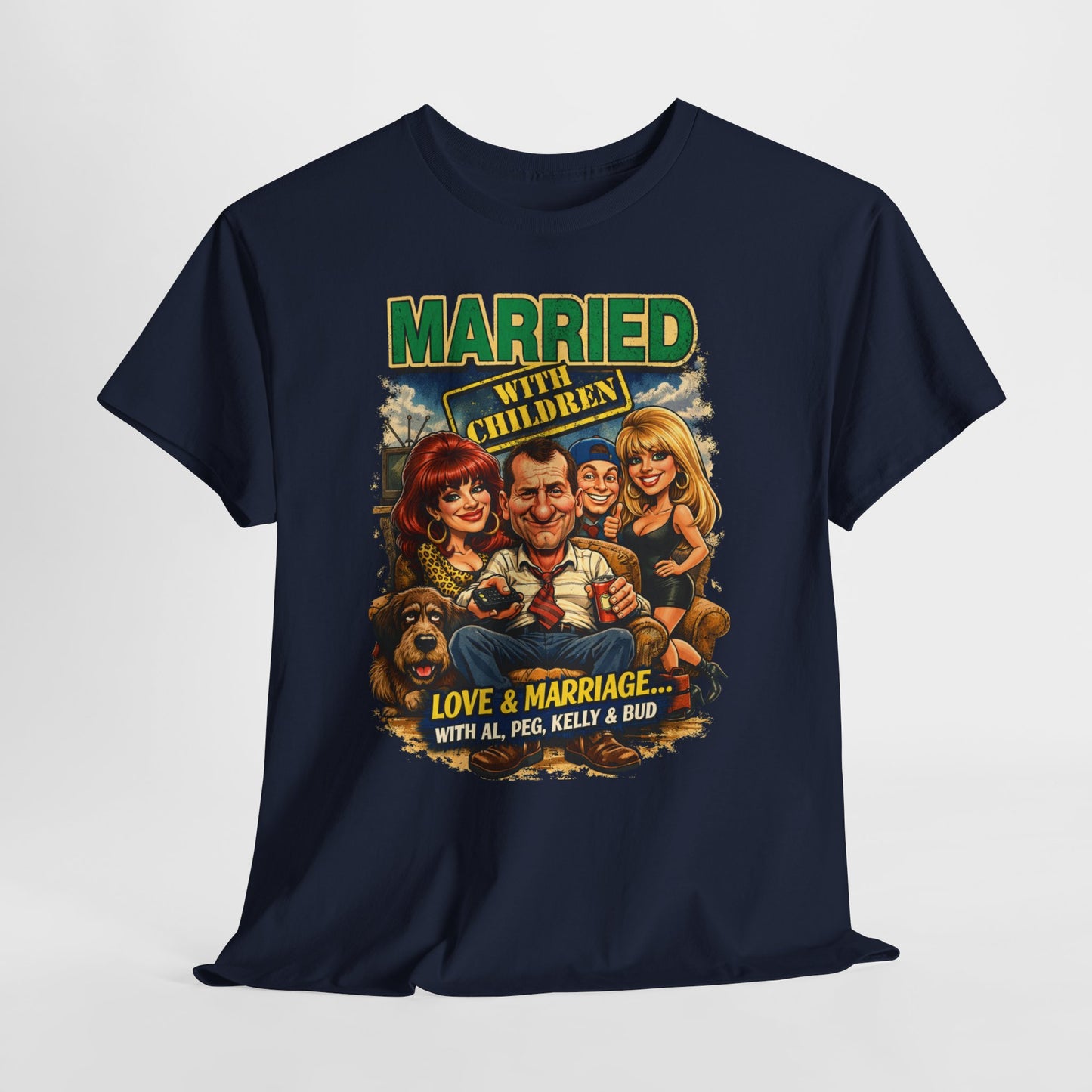 Married with Children Retro TV Tee — Vintage Sitcom Graphic Shirt