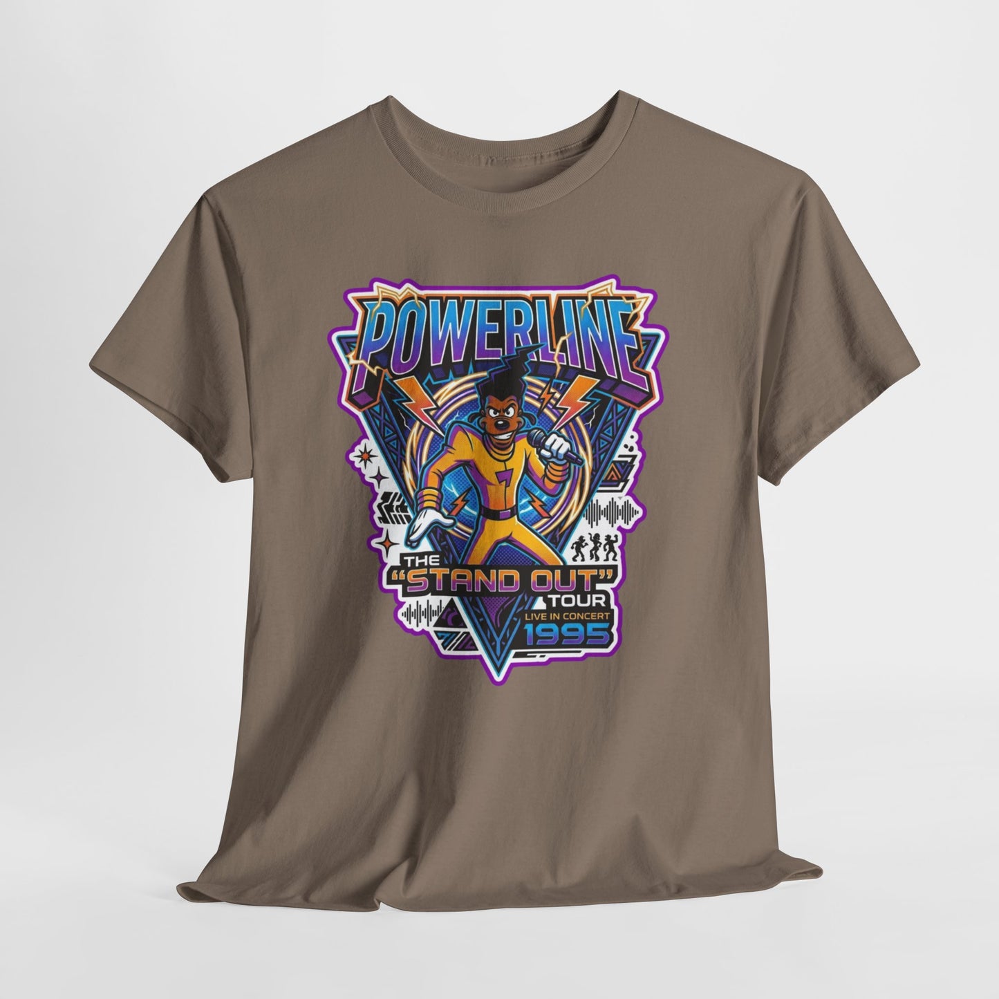 Powerline '95 Tour Graphic Tee — Retro 90s Music Band Shirt