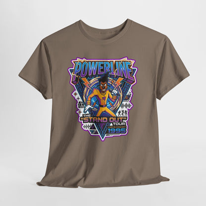 Powerline '95 Tour Graphic Tee — Retro 90s Music Band Shirt