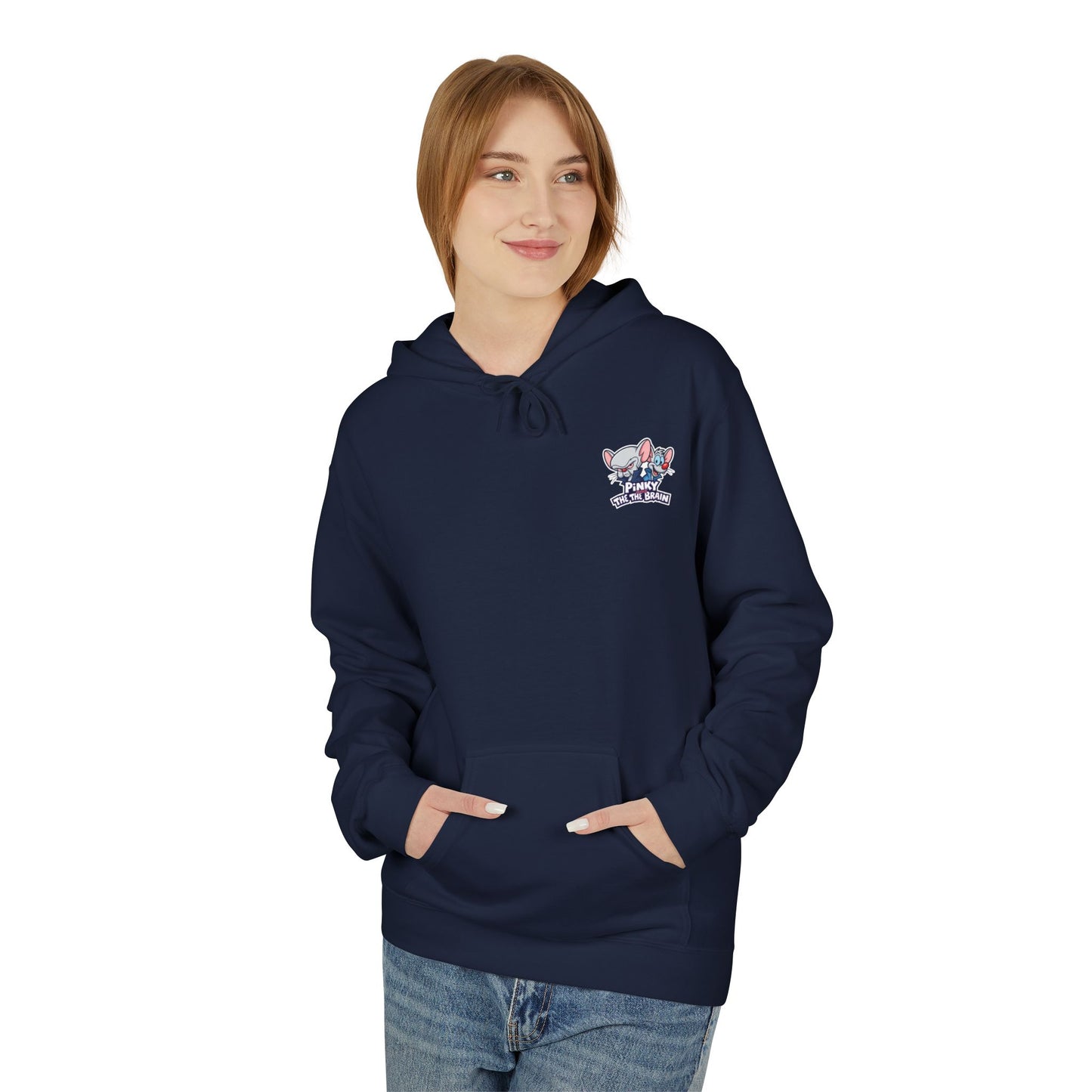Pinky and the Brain "Time to Take Over the World" Midweight Softstyle Fleece Hoodie