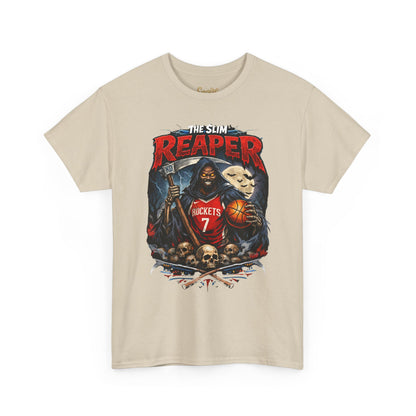 Grim Reaper Basketball Tee — "The Slim Reaper" Graphic T-Shirt