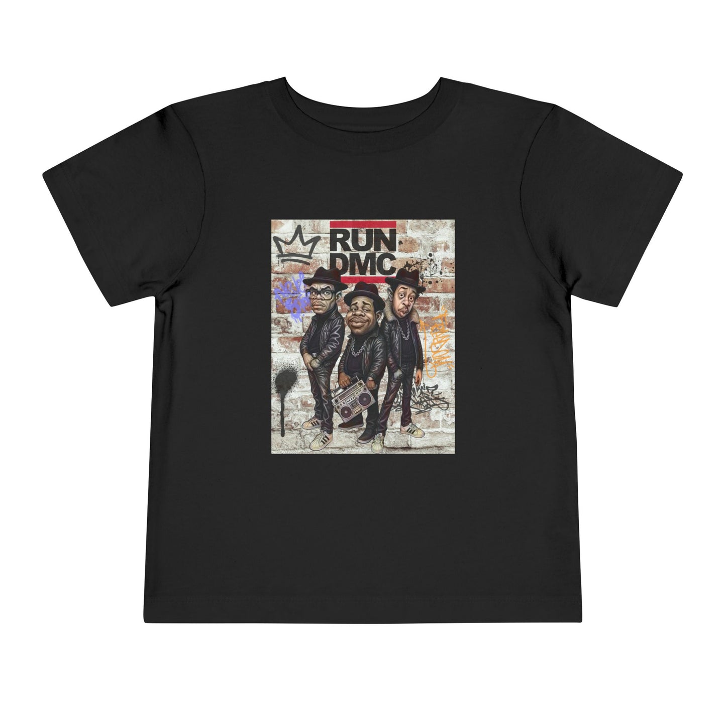 Toddler Short Sleeve Tee with Iconic Design, Hip-Hop Kids Shirt, Music Lover Gift, Birthday Outfit, Cool Toddler Apparel