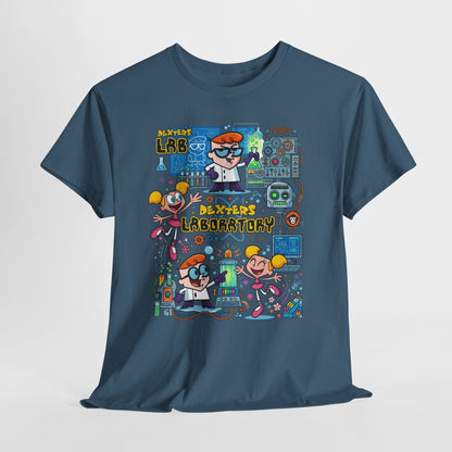 Dexter’s Laboratory Cartoon Tee — Retro Kids’ Science Lab Graphic T-Shirt