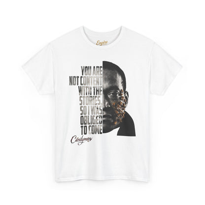 Candyman - I Was Obliged to Come Typography Portrait Graphic T-Shirt