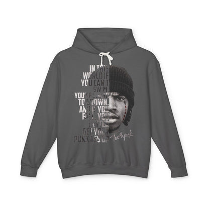 Toothpick Graphic Hoodie — 'In This World If You Can't Swim' Portrait Hoodie