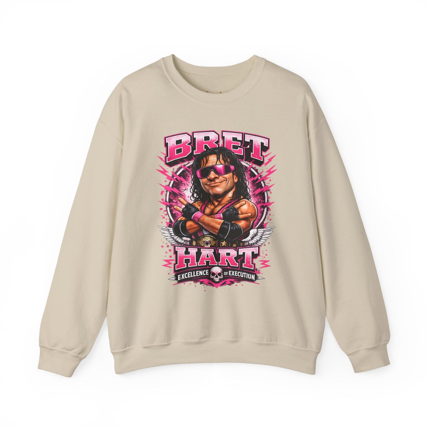Bret Hart Crewneck Sweatshirt — "I Am The Best There Is" Retro Wrestling Pullover