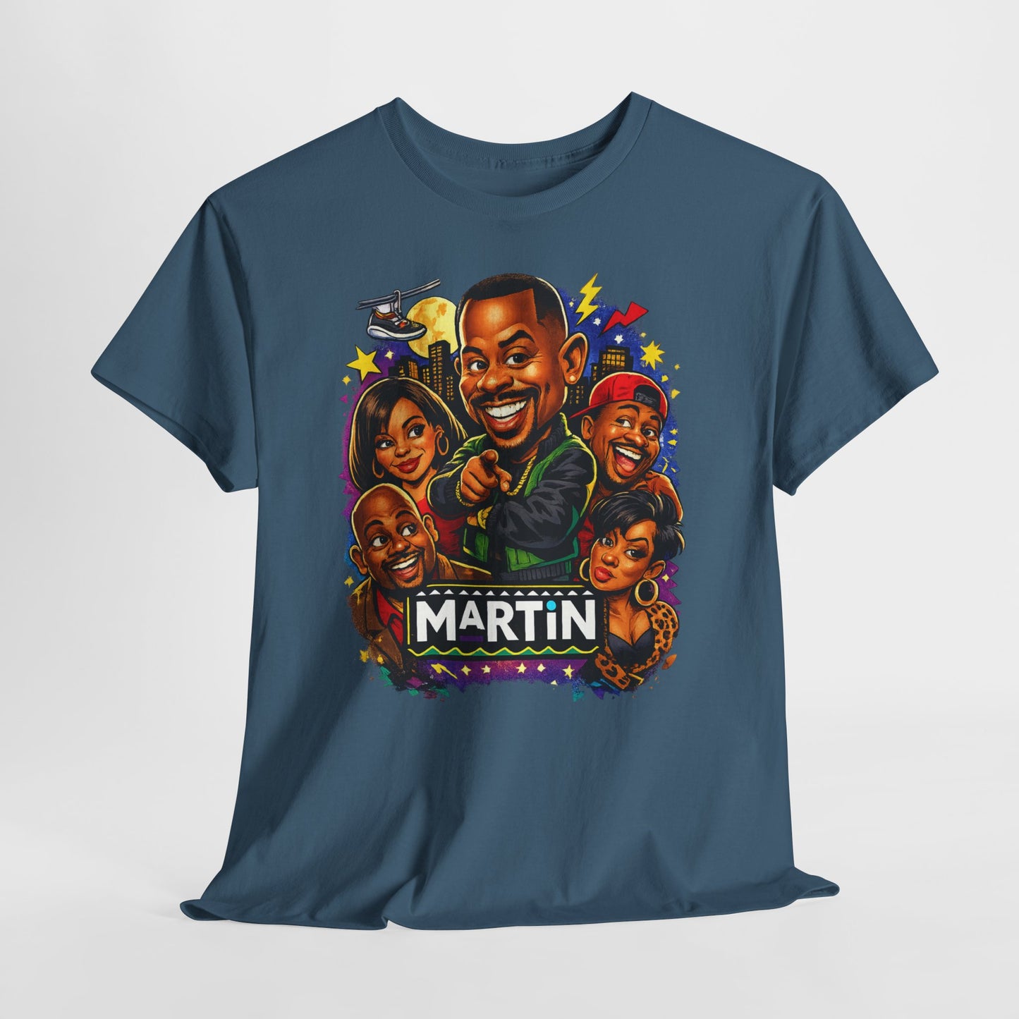 Martin TV Show Caricature T-Shirt – Retro 90s Sitcom Tribute Tee