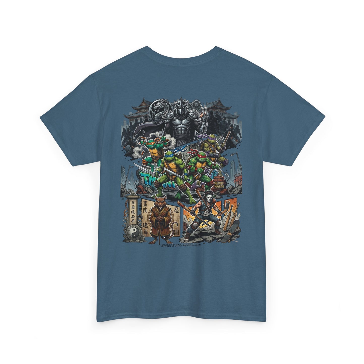 Teenage Mutant Ninja Turtles Graphic Tee — Retro Comic Backprint