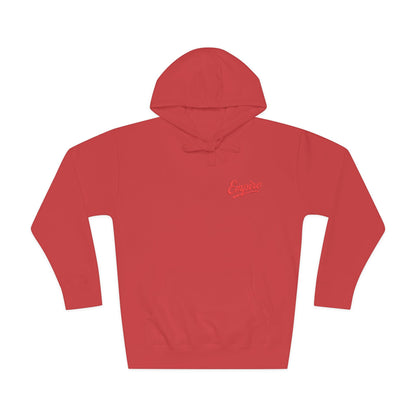 Empire Signature Embroidered Hoodie — Minimal Fleece with Red 'Empire' Logo