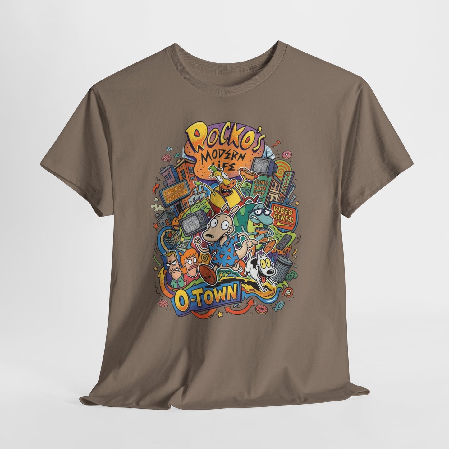 "Rocko's Modern Life: O-Town" Cartoon Retro T-Shirt