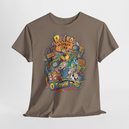 "Rocko's Modern Life: O-Town" Cartoon Retro T-Shirt