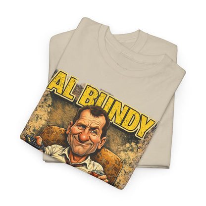 Retro TV Character Tee — "Al Bundy Awesome... Gawwwwd" Graphic T-Shirt