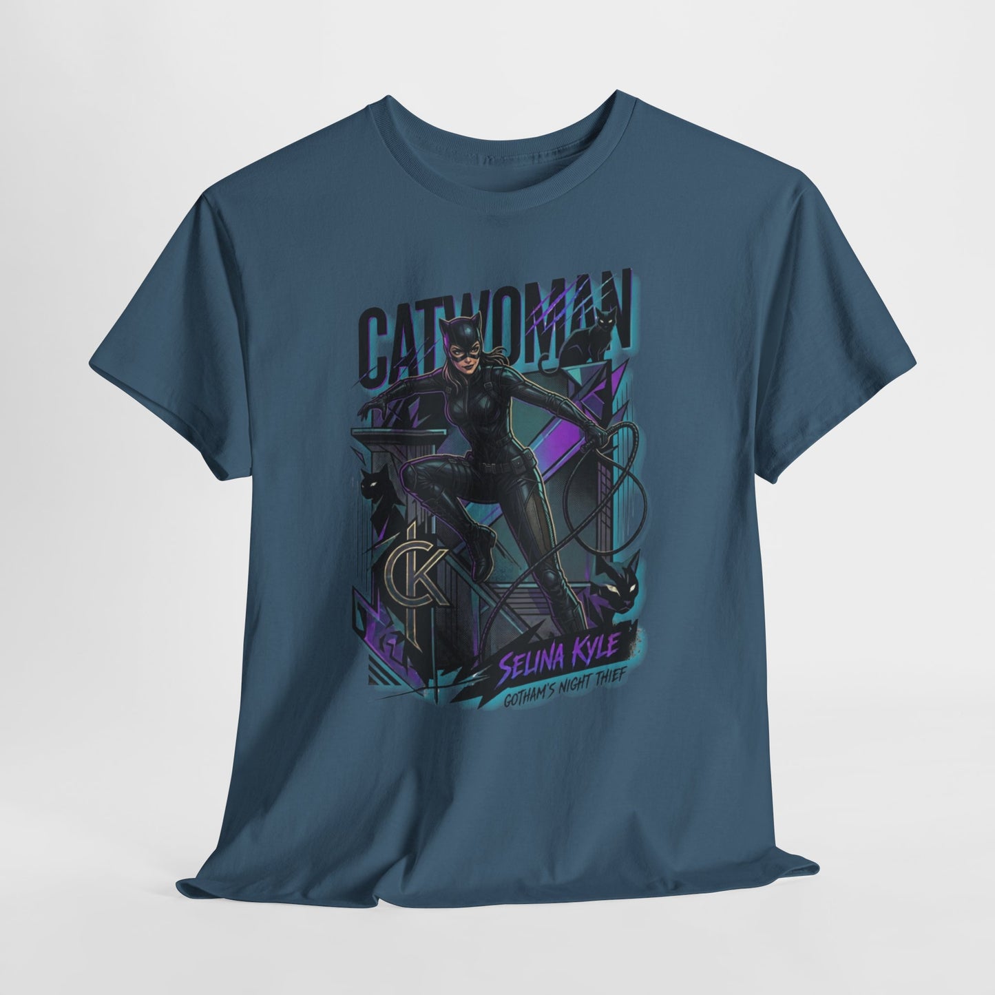 Catwoman Graphic Tee — Selina Kyle Comic Art T‑Shirt