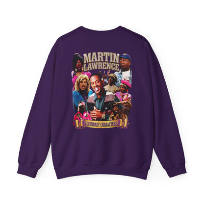Martin Crewneck Sweatshirt — 'Legendary Characters' Retro TV Cast Graphic