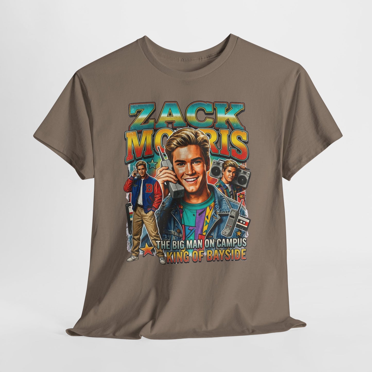 Zack Morris Retro TV Tee — 'The Big Man on Campus' Vintage 90s Graphic T-Shirt