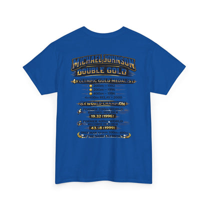 Michael Johnson 'Double Gold' Olympic Track Tribute Tee