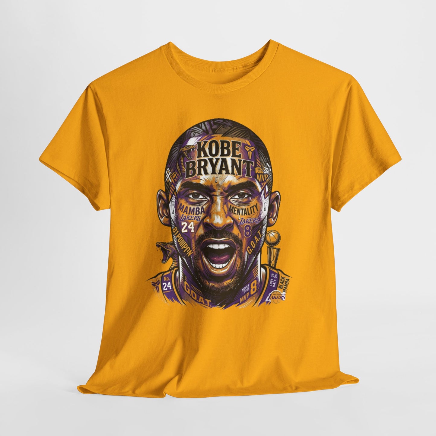 Kobe Bryant Portrait Tee — Lakers Tribute Basketball Shirt